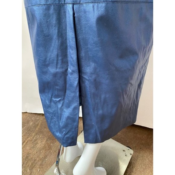 Eric Ryan Sport Womens Pencil Skirt Blue Maxi Back Slit Polyester Vintage 10 - Picture 9 of 11